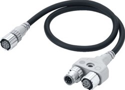 OMRON VEILIGHEIDSLICHTSCHERM F3SG-R ADVANCED M12 Y-JOINT CONNECTOR 0,5 M F39GCNY2