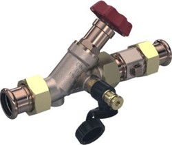 RAMINEX KEERKLEP RECHT 35MM DN32 PN10 10BAR BRONS BEVEILIGINGSKLASSE EA 290134