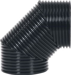VASCO GEISOLEERDE BOCHT DIAMETER 200-170MM 90GRADEN EN 45GRADEN ZWART GESCHIKT VOOR VICA WARMTEPOMPBOILER 11VE41210