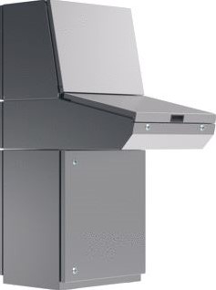 ELDON BOVEN SECTIE LESSENAAR SYSTEEM 500X1000X494MM ZONDER MONTAGEPLAAT RVS 316 IP66 MPCS101-316