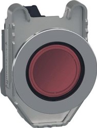 SCHNEIDER ELECTRIC HARMONY XB4 SIGNAALLAMP ROND VLAK ROOD 30.5MM VERLICHT 240V LED MET FRONTRING METAAL