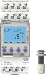 THEBEN LUNA 111 TOP3 EL SCHEMERSCHAKELAAR MET INBOUW-LICHTSENSOR 1 KANAAL 1110230
