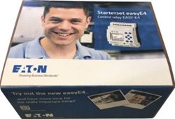EATON EASY E4 STARTERSET AC-12RC1 100-240 V AC 110-220V DC 8DI 4DQ RELAIS MET DISPLAY SOFTWARE LICENTIE FLYER 197229