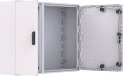 ELDON SCHAKELKAST WANDMONTAGE 1000X1000X320 KAST GEEN MONTAGEPLAAT POLYESTER IP65 2 DEUREN UDP100102