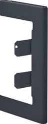 HAGER BR65 WANDROZET STAAL VOOR GOOT 65X100 MM ZWART BR65100W9011