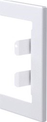 HAGER BR65 WANDROZET STAAL VOOR GOOT 65X100 MM VERKEERSWIT BR65100W9016