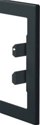 HAGER BR65 WANDROZET STAAL VOOR GOOT 65X130 MM ZWART BR65130W9011