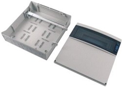 EATON INSTAL.KAST OPBOUW 1X18MOD. BLINDDEUR TRANSPARANT KUNSTSTOF HXBXD436X 418X147MM INBOUWD. 0MM GRIJS RAL7035 IP65 187351