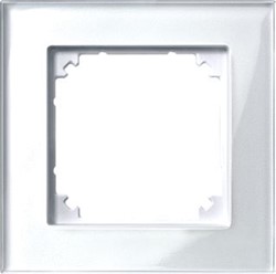 SCHNEIDER ELECTRIC MERTEN M-PLAN AFDEKRAAM SCHAKELMATERIAAL AFDEKRAAM ENKELVOUDIG GLAS BRILJANTWIT 489119