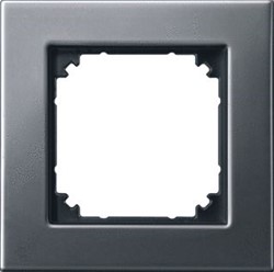 SCHNEIDER ELECTRIC MERTEN M-PLAN AFDEKRAAM SCHAKELMATERIAAL ENKELVOUDIG METAAL RHODIUM 475114