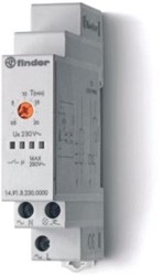 FINDER TRAPPENHUIS-LICHTAUTOMAAT 17,5 MM BREED 1 MAAKCONTACT 16 A /250VAC 2 FUNCTIES N/L-GESCHAKELD AANSLUITSPANNING 230VAC 14.91.8.230.0000