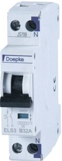 DOEPKE INSTALLATIEAUTOMAAT ELS3 6KA 25A/B-KAR./1P+N 1TE 09915026