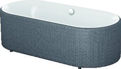 BETTE LIGBAD BETTELUX OVAL SILHOUETTE 1700X750X450 MM WIT GEGLAZUURD TITANIUM-STAAL 3465-000CFXXS