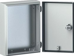 RITTAL KX E-BOX BHD: 200X300X155MM PLAATSTAAL MET MONTAGEPLAAT MET DEUR  1574000