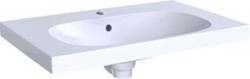 GEBERIT ACANTO WASTAFEL 1X WASKOM KRAANGAT MIDDEN OVERLOOP KERAMIEK 750 X 482 X 168MM (BXDXH) WIT 500.622.01.2