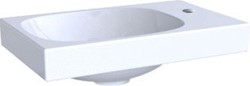 GEBERIT ACANTO FONTEIN 1X WASKOM KRAANGAT RECHTS KERAMIEK 400 X 250 X 115MM (BXDXH) WIT 500.635.01.2