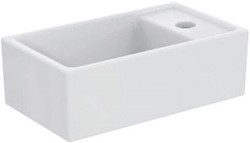IDEAL STANDARD TEMPO FONTEIN 370 X 210 MM MET KRAANGAT RECHTS ZONDER OVERLOOP WIT E211201