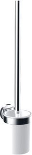 EMCO ROUND TOILETBORSTELGARNITUUR HOUDER KUNSTSTOF WIT ZWART 431513300