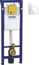WISA XS INBOUWRESERVOIR MET FRAME STAAL (HXBXD) 1140 1340X380X140 200MM OPPERVLAKTEBESCHERMING GECOAT IN DIEPTE VERSTELBAAR VERSTELBARE HOOGTE SPOELRESERVOIR KUNSTSTOF CONSTRUCTIE ZELFD 8050452981