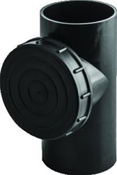 WAVIN PE ONTSTOPPINGSSTUK 88,5 GRADEN ZWART 200X110 PN4 3702420119