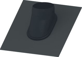 BURGERHOUT FX EASY DAKDOORVOERPAN 1-PAN DAKHELLING 15-60° VERTICALE DOORVOER ZWART 400472001