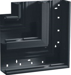 HAGER BR65 VLAKKE HOEK 65X210 MM 2X80 MM ZWART BR652105D9011