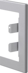 HAGER BR65 WANDROZET STAAL VOOR GOOT 65X100 MM LICHTGRIJS BR65100W7035