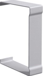 HAGER BR65 AFDEKPROFIEL STAAL VOOR GOOT 65X100 MM LICHTGRIJS