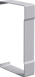 HAGER BR65 AFDEKPROFIEL STAAL VOOR GOOT 65X130 MM LICHTGRIJS