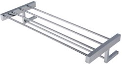 GEESA MODERN ART HANDDOEKHOUDER MET PLATEAU 62CM CHROOM 91355202