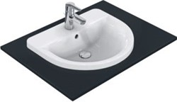 IDEAL STANDARD CONNECT INBOUWWASTAFEL 55X46CM IDEAL PLUS INCL. BEVESTIGINGSSET WIT E7978MA