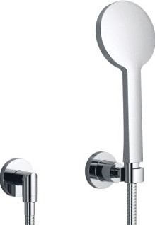 DORNBRACHT TARA DOUCHEGARNITUUR MET 3-VOUDIG VERSTELBARE HANDDOUCHE MET DOUCHESLANG MET AANSLUITBOCHT EN WANDHOUDER ZWART 2780389233
