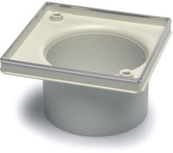 AQUABERG ABS OPZETSTUK MET RVS SIERRAND 146X146MM EXTRA HOOG 0146EHR