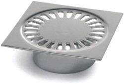 AQUABERG RVS ROOSTER T.B.V. 182150050 132X132MM INCL. REUKAFSLUITER 610150001