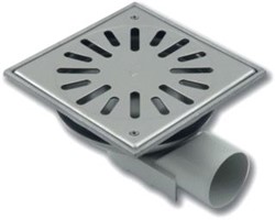 AQUABERG VLOERPUT M/1 AANSL UITWENDIGE BUISDIAMETER 50MM HO 83MM RI HOR/VERT 4750S