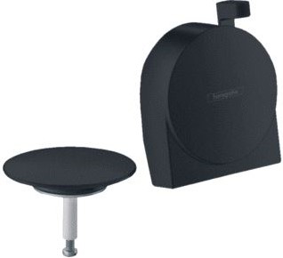 HANSGROHE EXAFILL EXAFILL S AFBOUWDEEL VOOR BADAFVOER-OVERLOOP-EN VULCOMBINATIE MAT ZWART 58117670