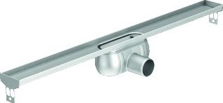 ACO SHOWERDRAIN C DOUCHEGOOT RVS Z.FLENS Z.ROOSTER 70MM BREED,STANKSLOT 50MM 785MM INB.DIEPTE 92MM M.ZIJUITLOOP 90108816