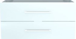 WAVEDESIGN BADMEUBELKAST SAN MARINO WASTAFELONDERBOUWKAST 100 CM 2 LADEN SOFTCLOSE HOOGGLANS WIT 5821149570