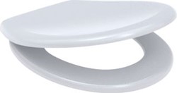 WISA VIRGO S CLOSETZITTING WIT MET DEKSEL SOFTCLOSE VOOR UNIVERSELE TOILETPOT HARTAFSTAND SCHROEFDRADEN 155MM SCHARNIERPOOT/ROZET ROESTVASTSTAAL (RVS) VOOR MONTAGE VAN BOVENAF AFNEEMBAA 1409267201
