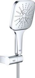 GROHE RAINSHOWER SMARTACTIVE CUBE HANDDOUCHE BADSET 130MM DOUCHEKOP VERSTELBAAR 3X STRAALSOORT MET DOUCHESLANG CHROOM 26588000