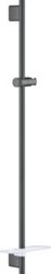 GROHE RAINSHOWER SMARTACTIVE GLIJSTANG 900MM MET GLIJ-EN SCHARNIERSTUK MET ZEEPSCHAAL HARD GRAPHITE GEBORSTELD 26603AL0