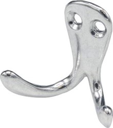 BEER HANDDOEKHAAK MESSING CHROOM (DXHXL) 24.5X26X22MM 2 HAKEN 752250001