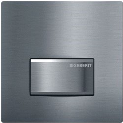 GEBERIT URINOIRSTURING MET PNEUMATISCHE SPOELACTIVERING BEDIENINGSPLAAT MODEL SIGMA50 GEBORSTELD CHROOM 116.016.GH.5