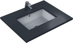 IDEAL STANDARD STRADA ONDERBOUWWASTAFEL 59.5X43.5CM MET OVERLOOP ZONDER KRAANGAT IDEAL PLUS WIT K0779MA