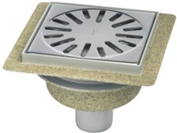 AQUABERG VLOERPUT M/1 AANSL UITWENDIGE BUISDIAMETER 50MM HO 89MM RI VERT 4015146FA-316