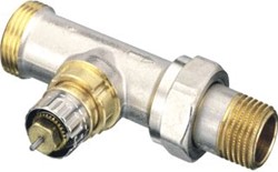 DANFOSS THERMOSTATISCHE RADIATORKRAAN RA-N MET BUITENDRAAD-1-2 X 3-4 RECHT 013G4202