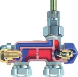 HEIMEIER E-Z ONDERBLOK 1-P RECHT DN15 MET INJECTIEBUISJE 3876-02.000