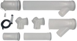VAILLANT BASISKIT ROOKGASAFVOERCOLLECTOR VOOR 2 KETELS 200/200MM PP 20151155 0020151155