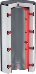 FLAMCO PS 3000 BUFFERVAT VOOR WARMTEPOMP CENTRALE VERWARMING 3000 LITER ZONDER ISOLATIE