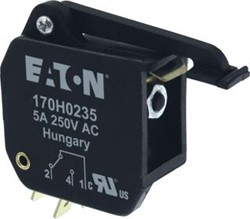 EATON MICROSWITCH T1 5A 250V X0-3 MICROSCHAKELAAR HOGE SNELHEID 5 A AC 250 V IEC TYPE T INDICATOR 6,3 X 0,8 SLEUFAFMETINGEN